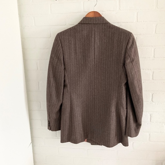 Vintage Brown Pinstripe Blazer - Picture 11 of 15